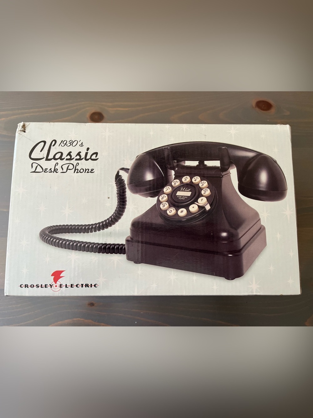 Crosley CR-62 Desk Phone Classic
Black Kettle 1930s Style Push
Button Retro NEW